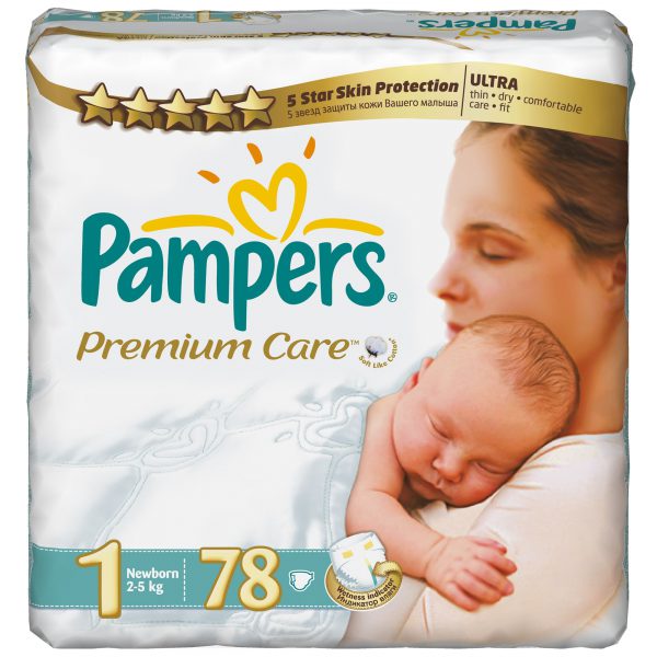 Pampers Premium Care 1 Newborn 78 pcs